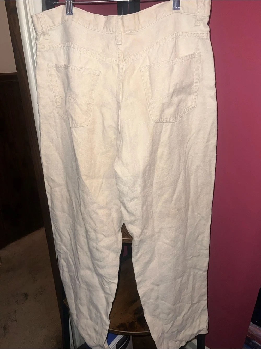 A/X Armani Exchange Men's Light Cream Cotton Chinos